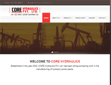 Tablet Screenshot of core-hydraulics.com